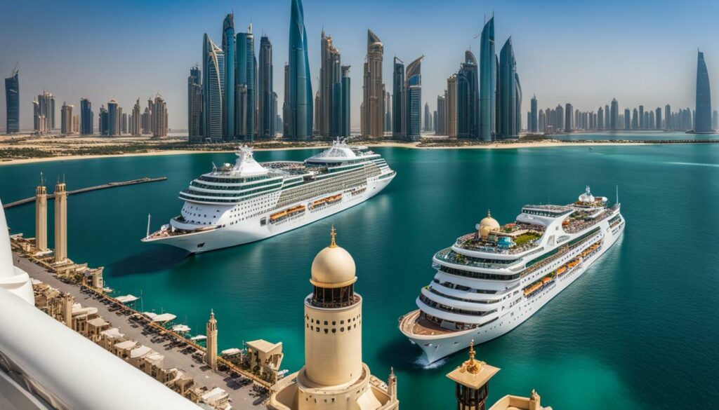 cruise ship in the Arabian Gulf