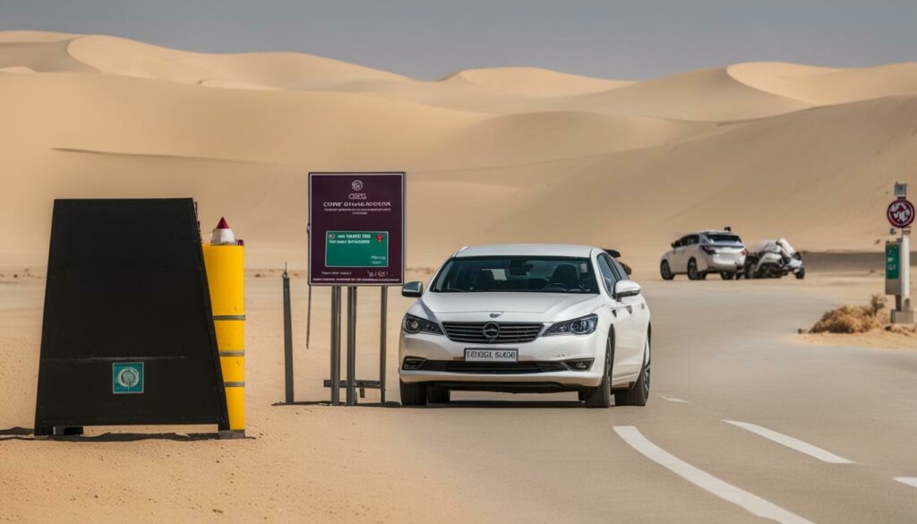 driving restrictions to Qatar