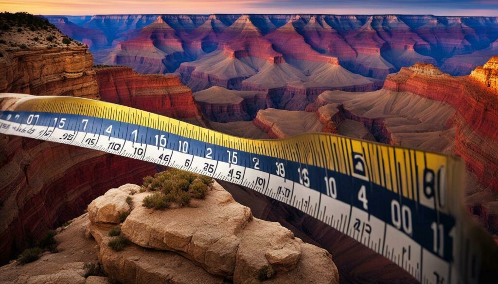 grand canyon measuring tape