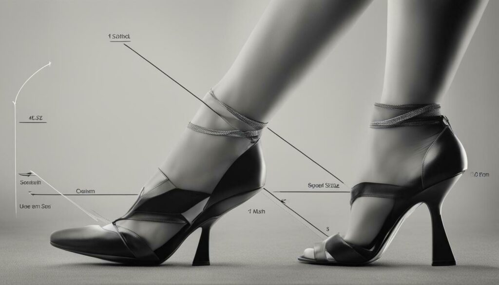 heel size guide for comfortable wear