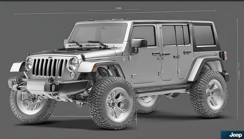 jeep hard top dimensions