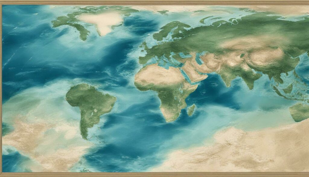 ocean distance map