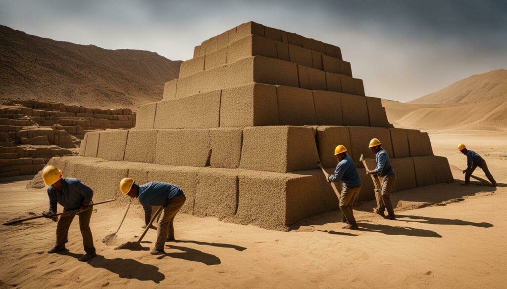 pyramid construction materials