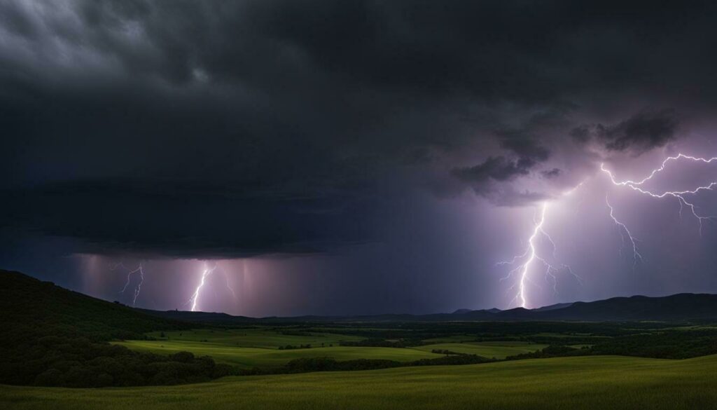 thunderless lightning range