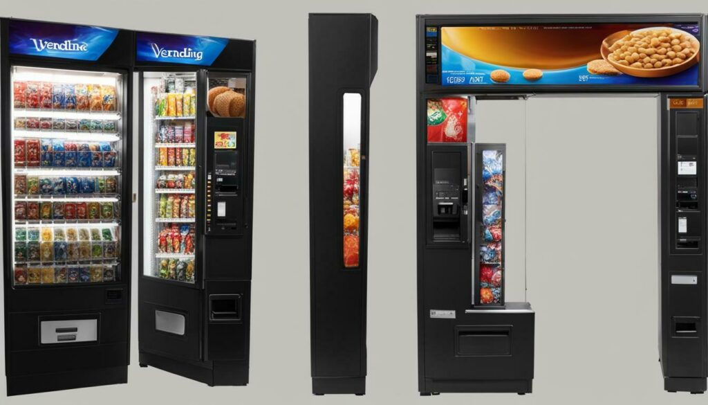 vending machine dimensions and weight