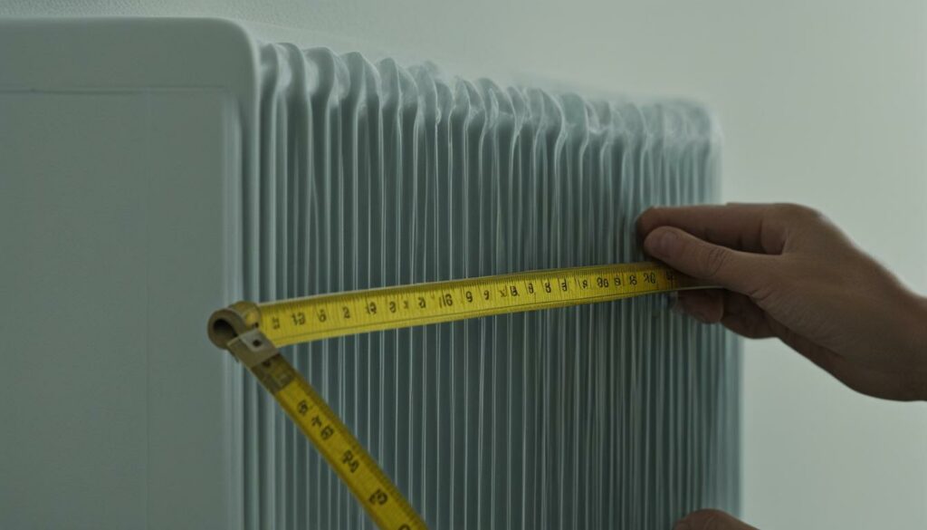 Accurate measurement tips for a radiator cover