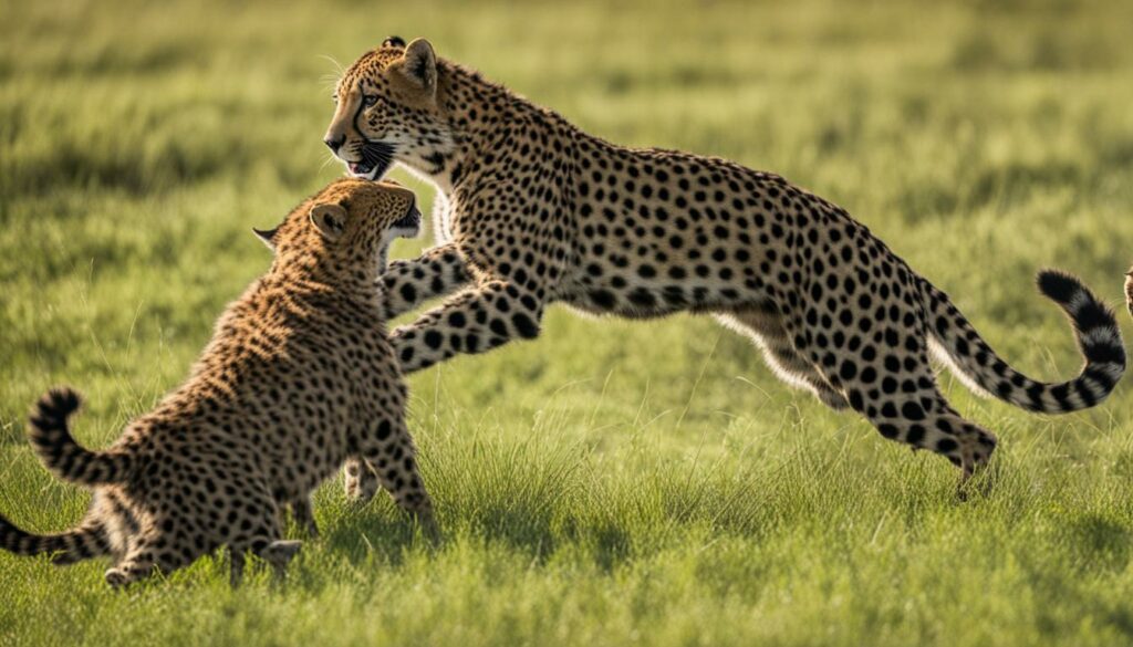 Cheetah and Jaguar cubs