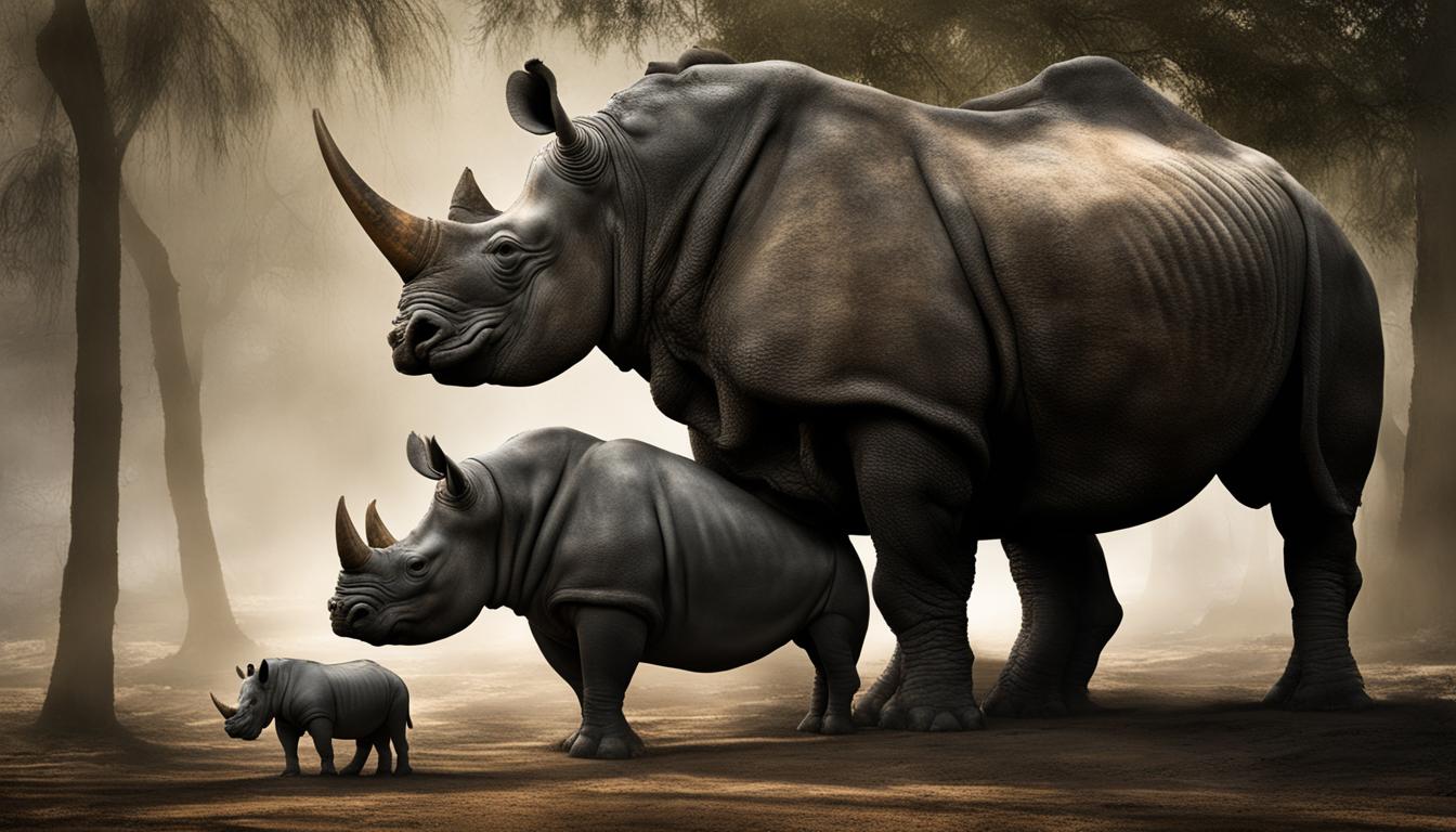 Comparing the size of Rhino and Hippo