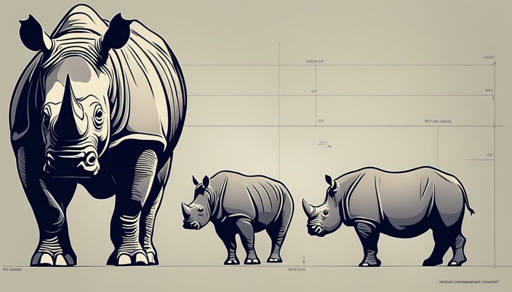 Rhino and Hippo size comparison chart