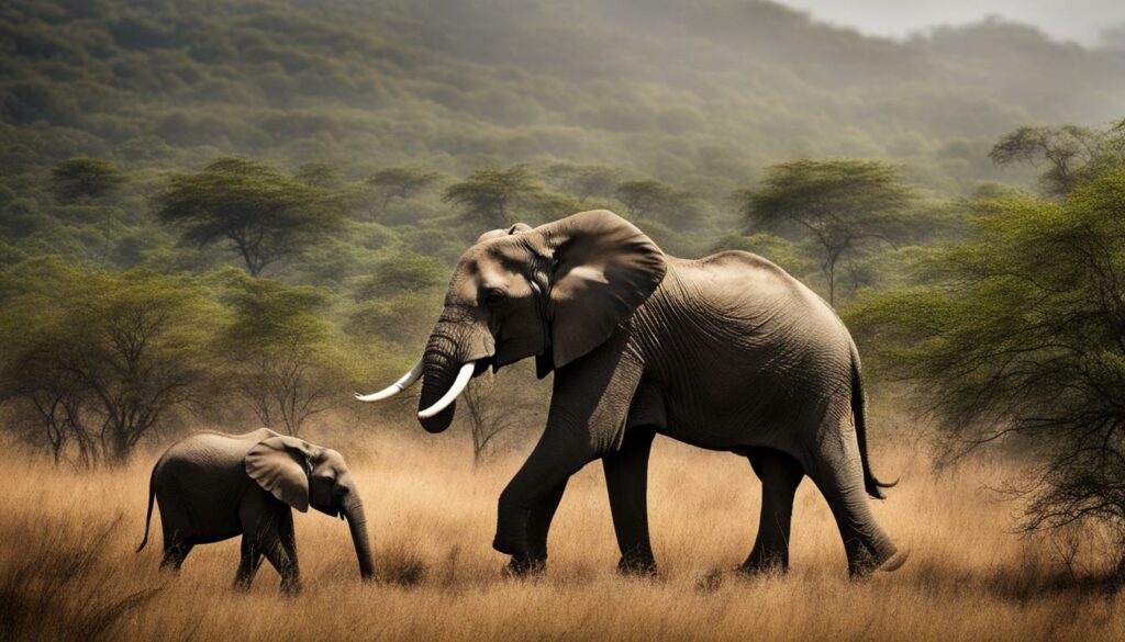 Size Disparity of African Elephant and Indian Elephant