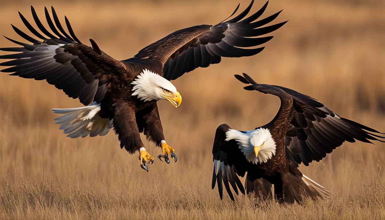 Size difference between Bald Eagle and Golden Eagle