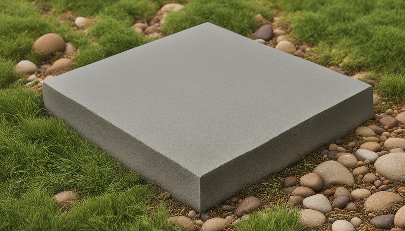a concrete stepping stone measures 20 square inches