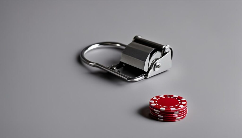binder clip and poker chip