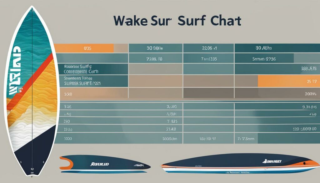 wake surf boards sizing guide