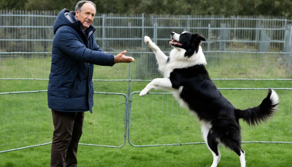training border collies not to jump